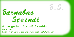 barnabas steindl business card